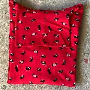 Karen Scott red Scottie Dog Turtleneck SZ M